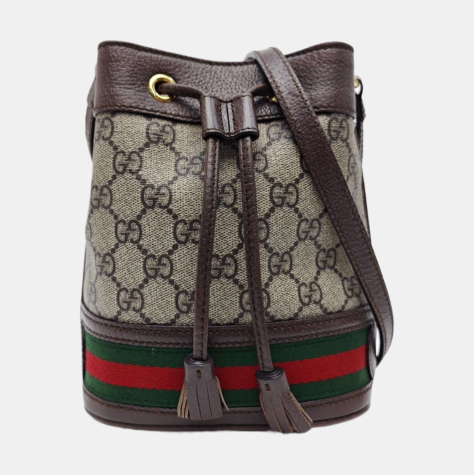 Ophidia Mini Monogram Coated Canvas Beige