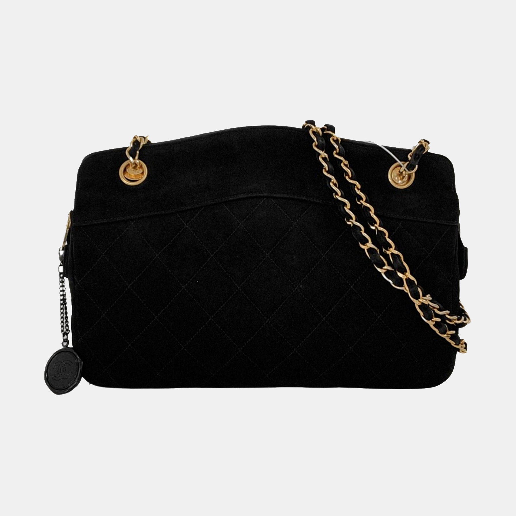 Quilted Suede Black
