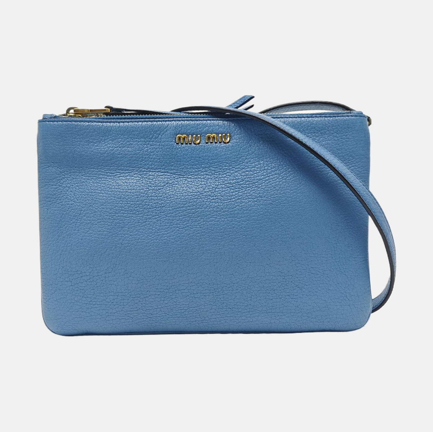 Calfskin Shoulder Bag Blue