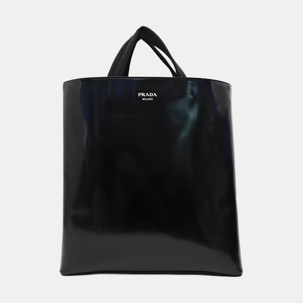 Calfskin Top Handle Bag Black