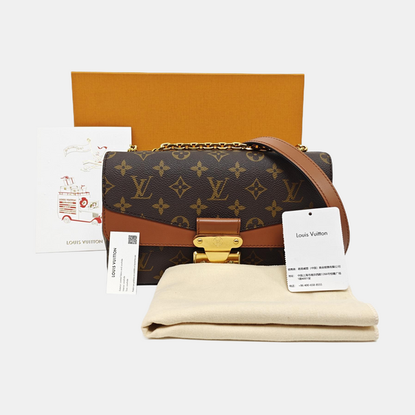 MARCEAU Monogram Coated Canvas Brown