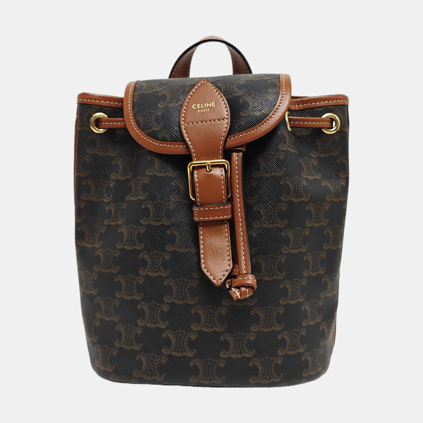 TRIOMPHE Mini Coated Canvas Brown