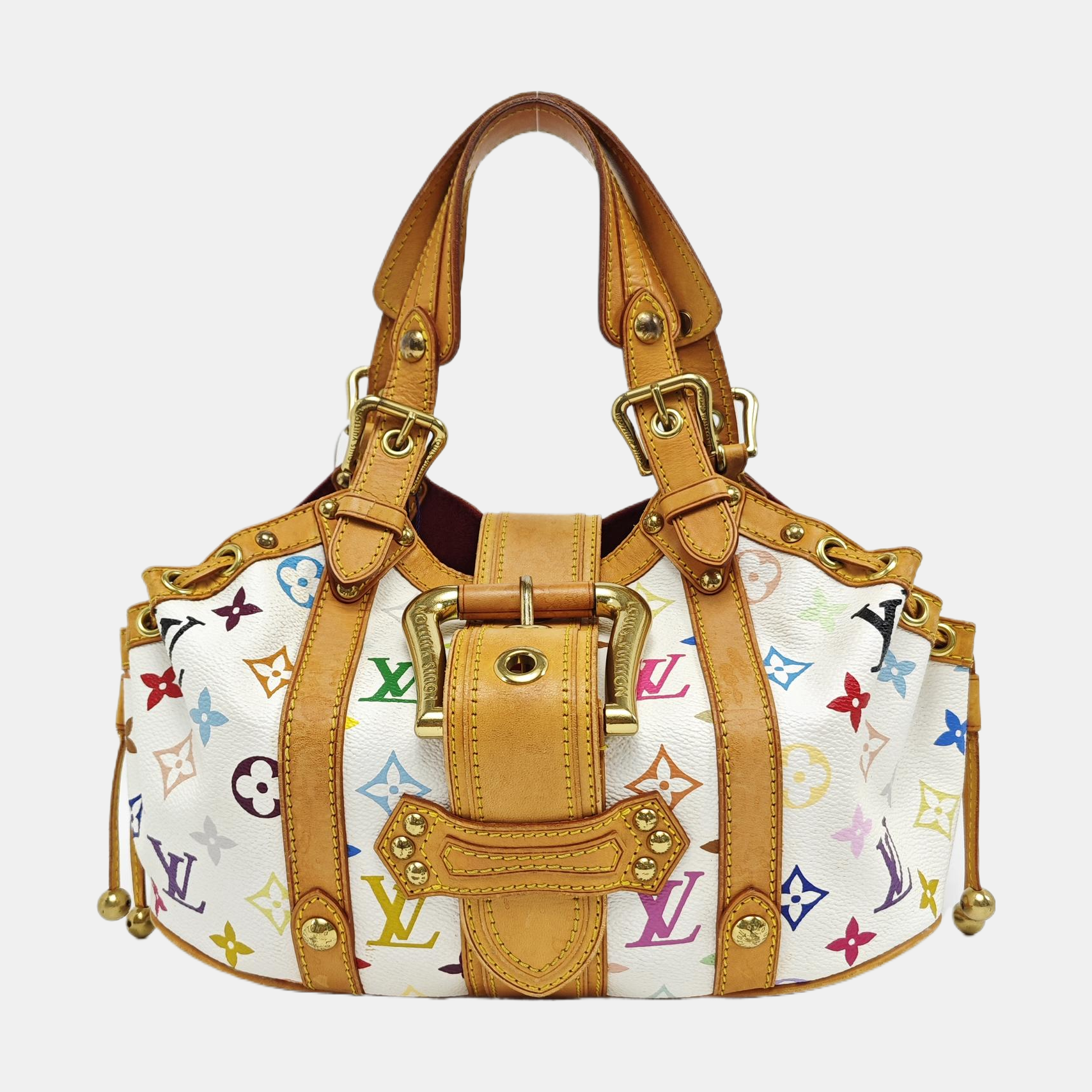 LV × TM THEDA GM Monogram Coated Canvas White