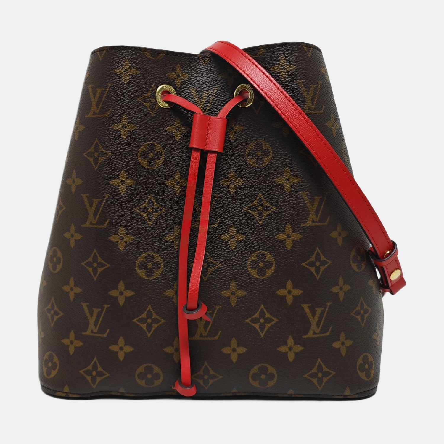 NÉONOÉ MM Monogram Coated Canvas Brown