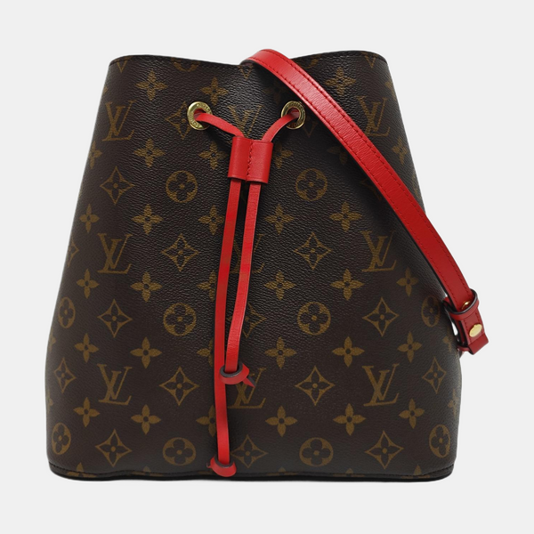 NÉONOÉ MM Monogram Coated Canvas Brown