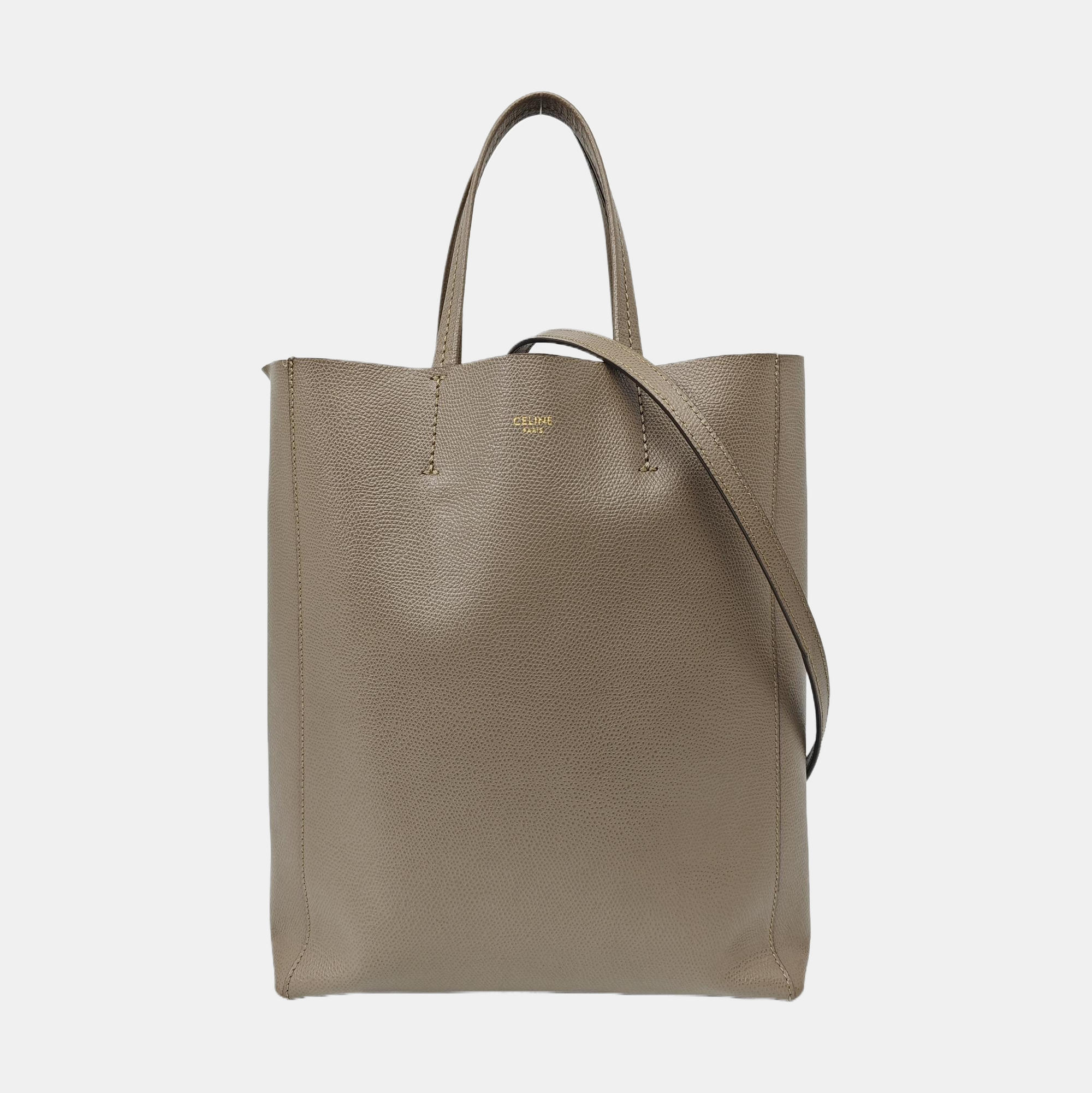 VERTICAL CABAS Mini Calfskin Gray