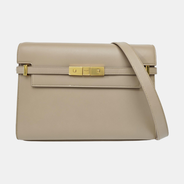MANHATTAN Medium Calfskin Beige