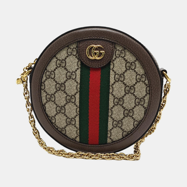 Ophidia Mini Monogram Lona Revestida Beige