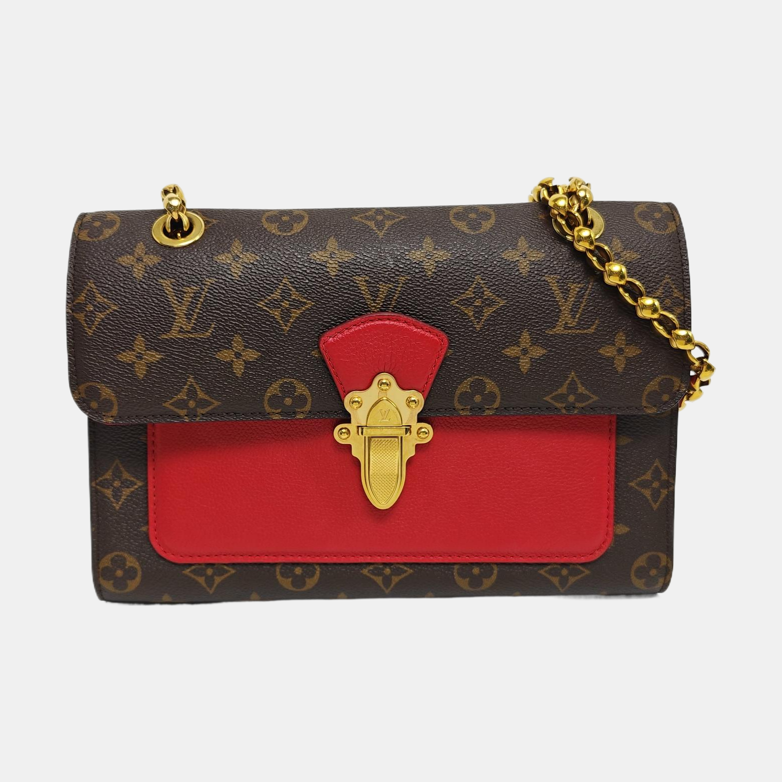 VICTOIRE Monogram Coated Canvas Brown