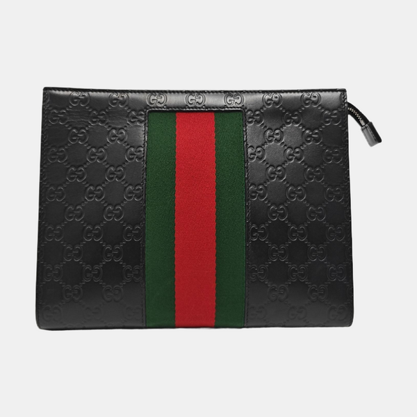 Signature Monogram Calfskin Black