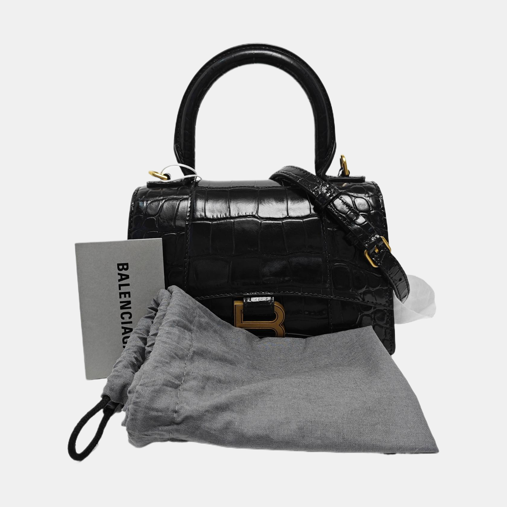 Hourglass XS Calfskin Black