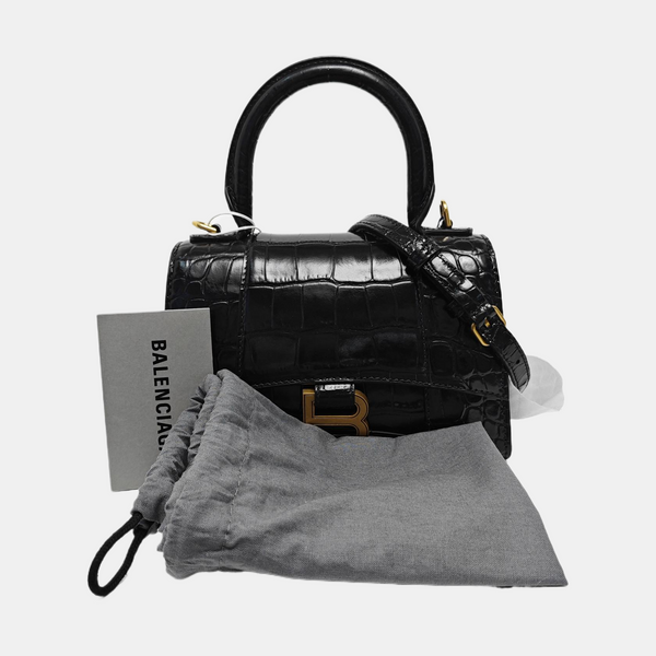 Hourglass XS Calfskin Black