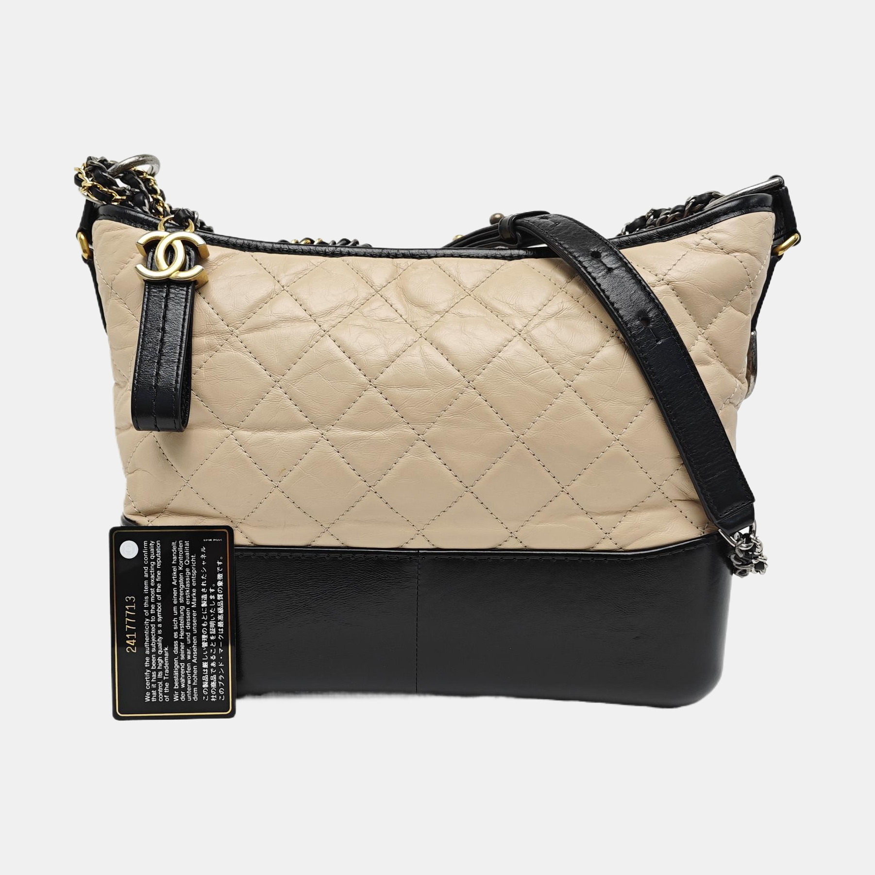 GABRIELLE Medium Quilted Calfskin Pink