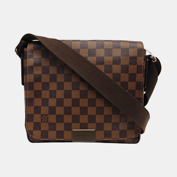 BROOKLYN Damier Ebene Coated Canvas Brown