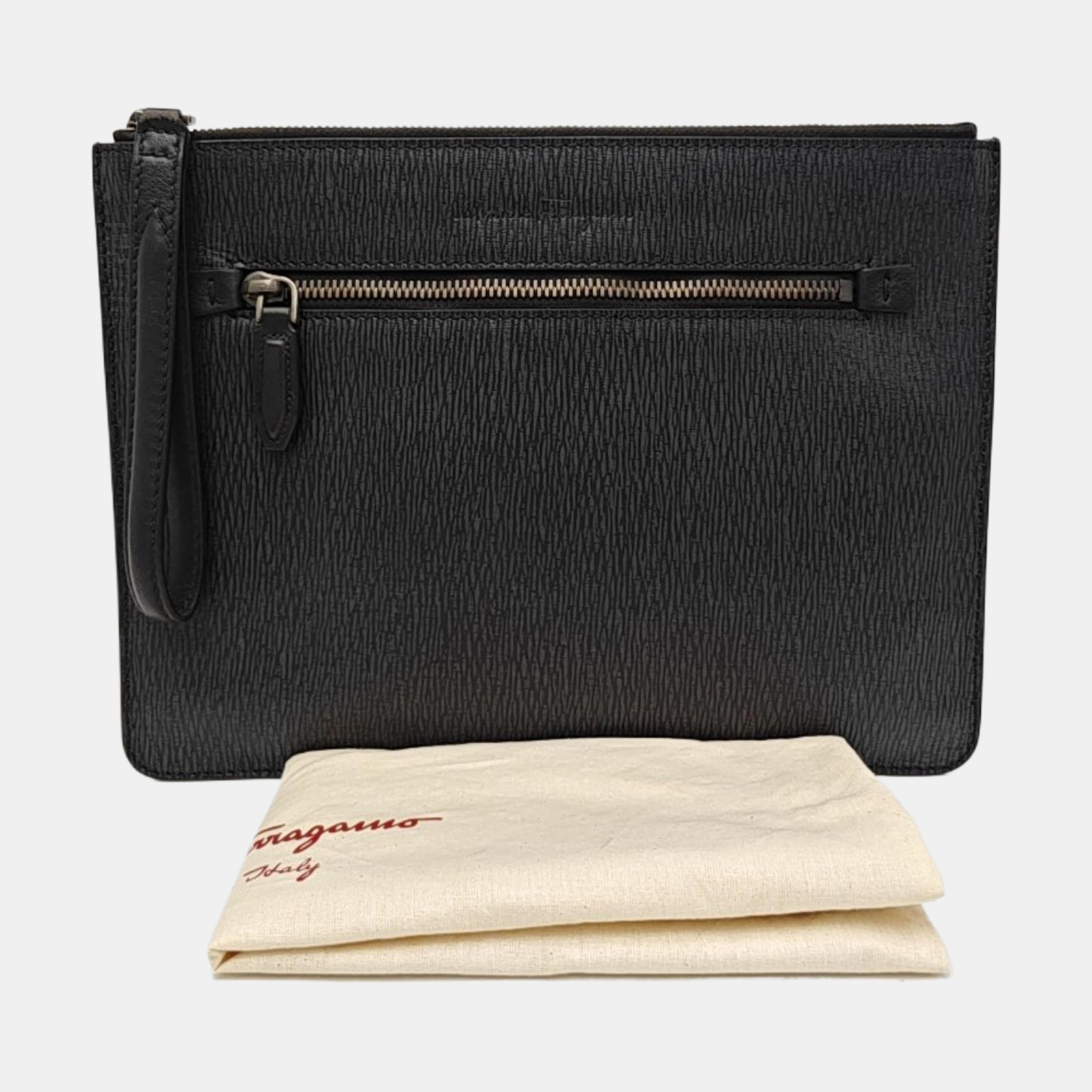 Calfskin Clutch Gray