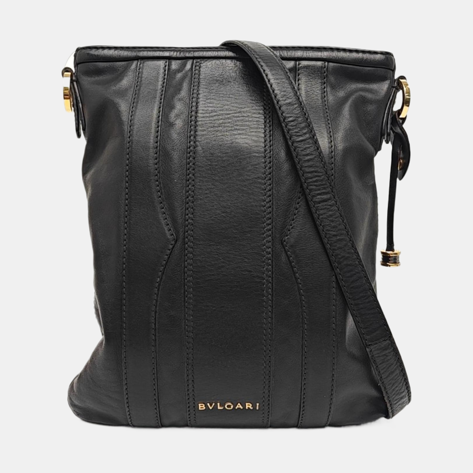 Calfskin Shoulder Bag Black