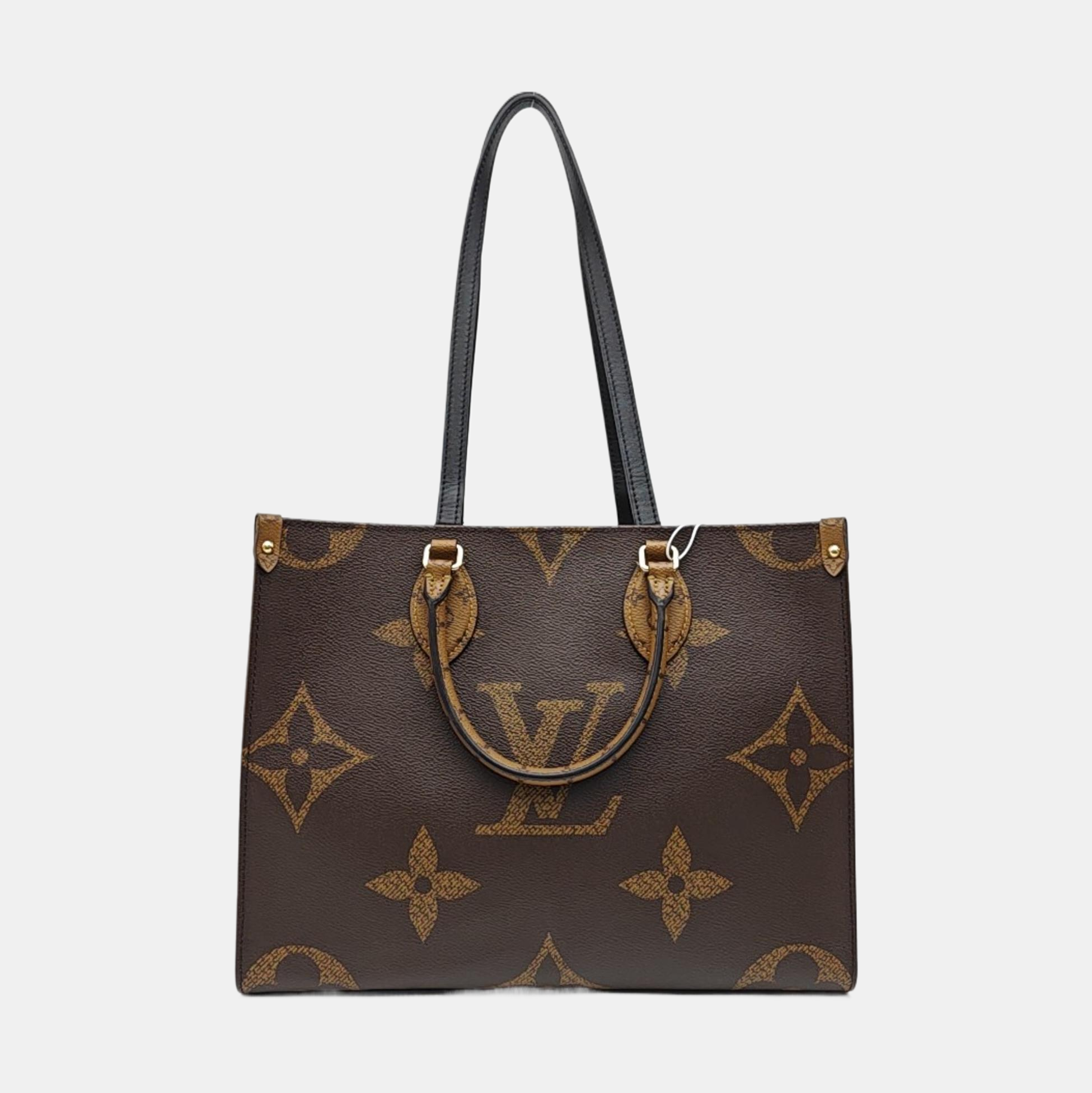 ONTHEGO MM Monogram Coated Canvas Brown