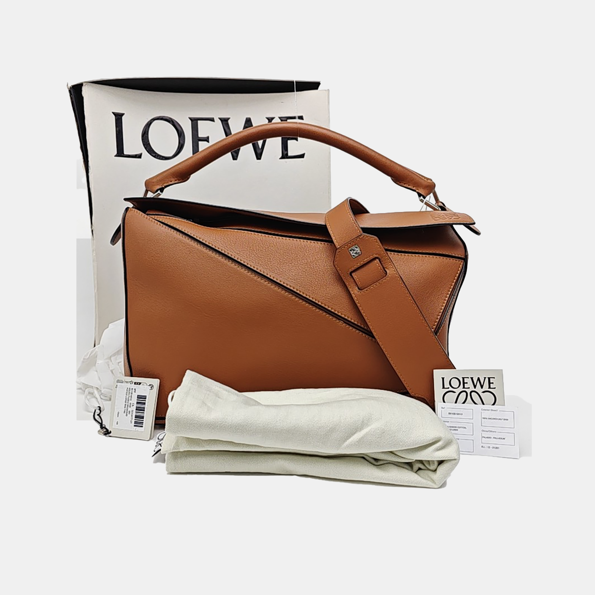 Puzzle Large Calfskin Brown