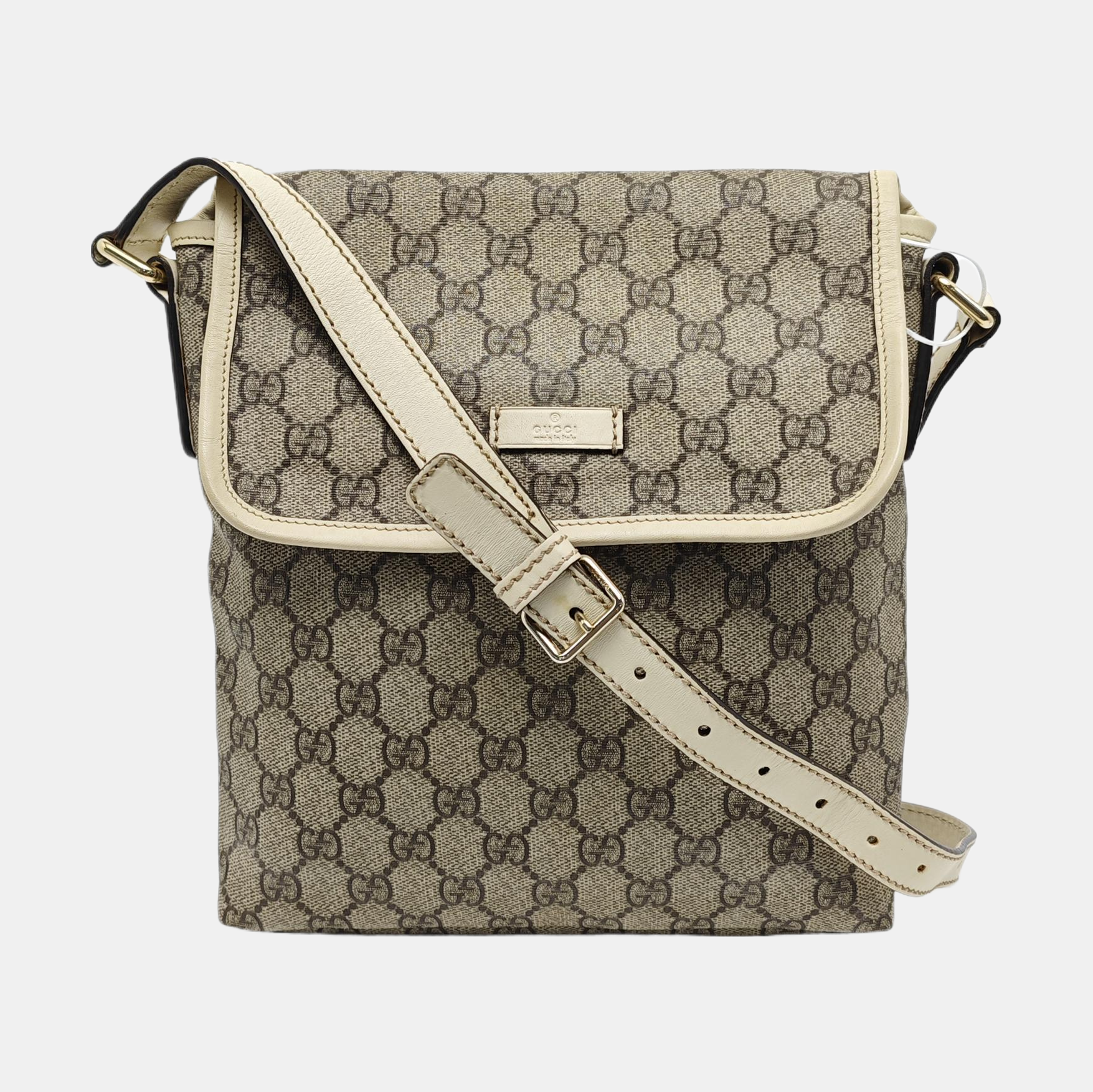 Ligne Shima Monogram Coated Canvas Beige