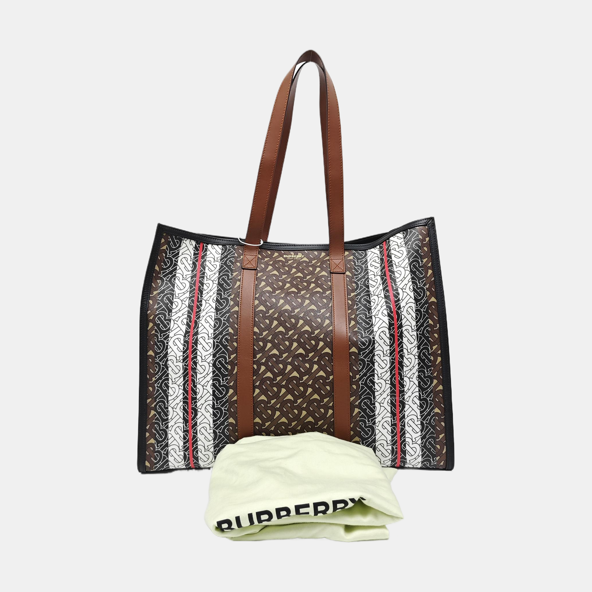 MONOGRAM Large Coated Canvas Brown