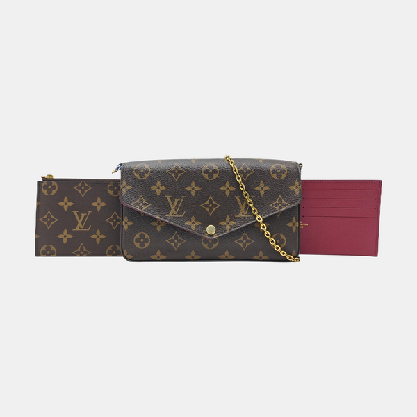 FÉLICIE Monogram Coated Canvas Brown