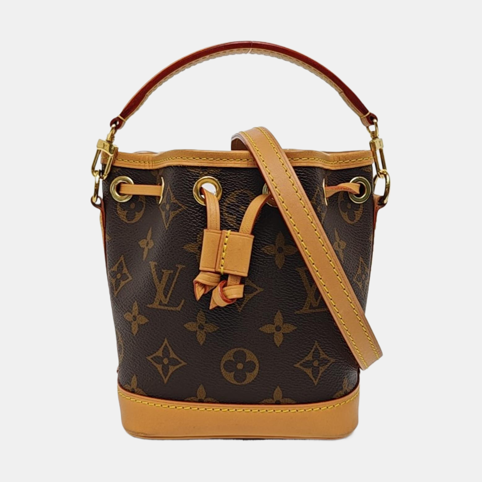 NOÉ Nano Monogram Coated Canvas Brown
