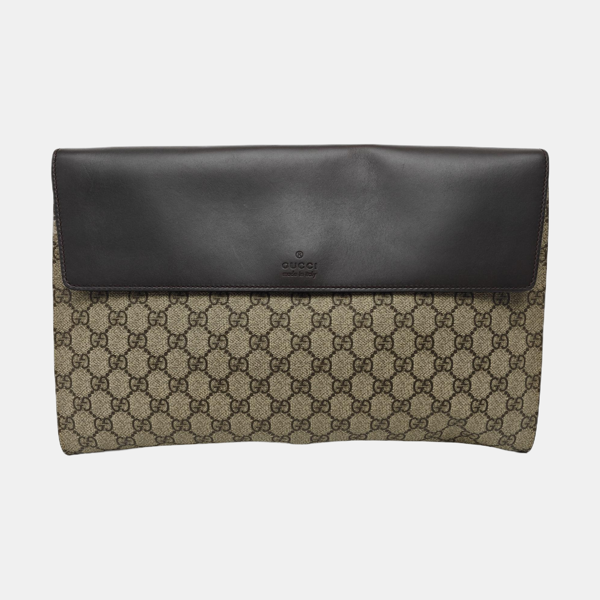 GG Supreme Monogram Coated Canvas Beige