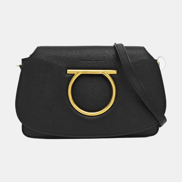 Gancini Calfskin Black