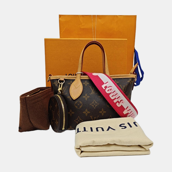 NEVERFULL BB Monogram Coated Canvas Brown