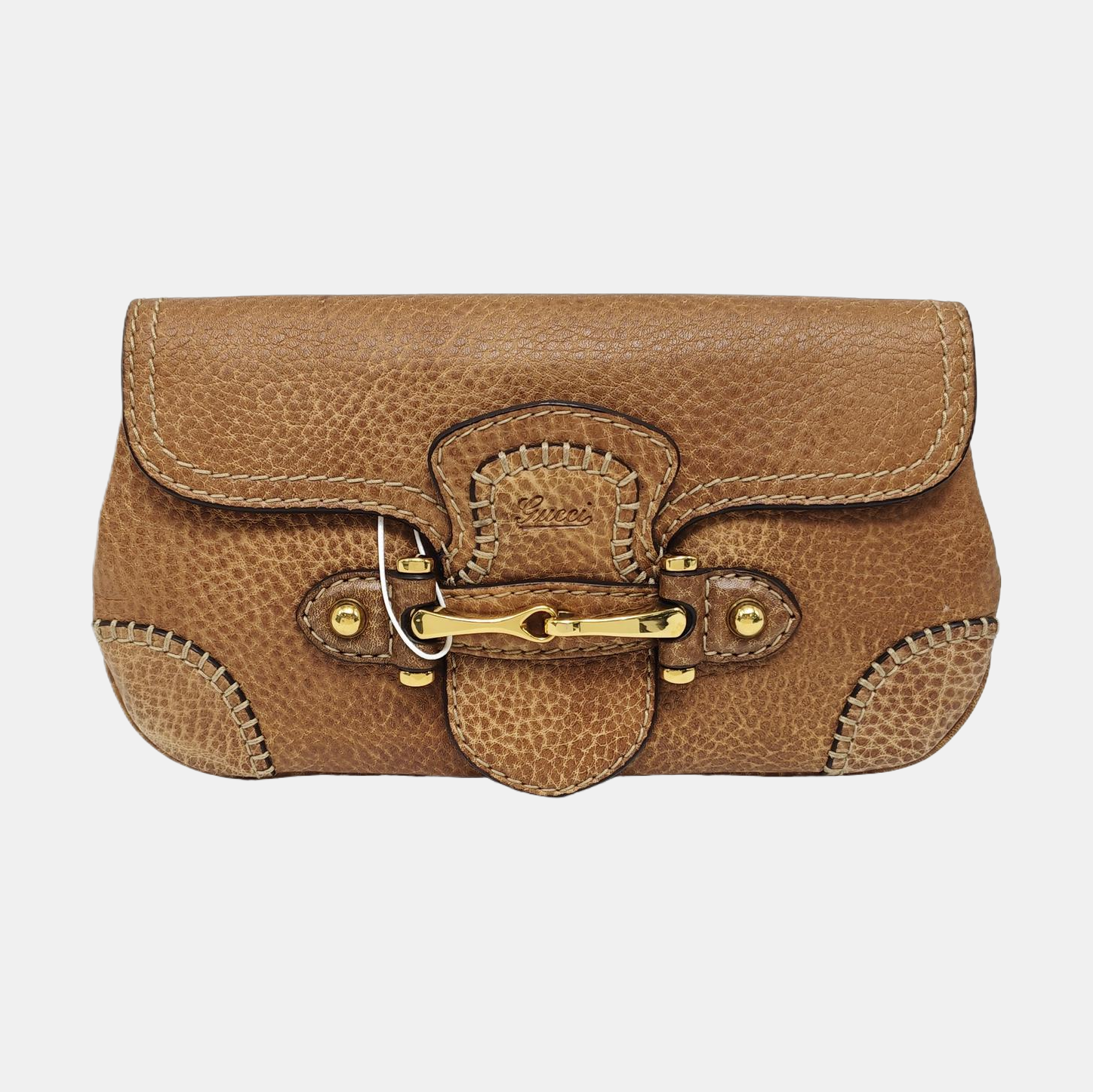 Calfskin Clutch Brown