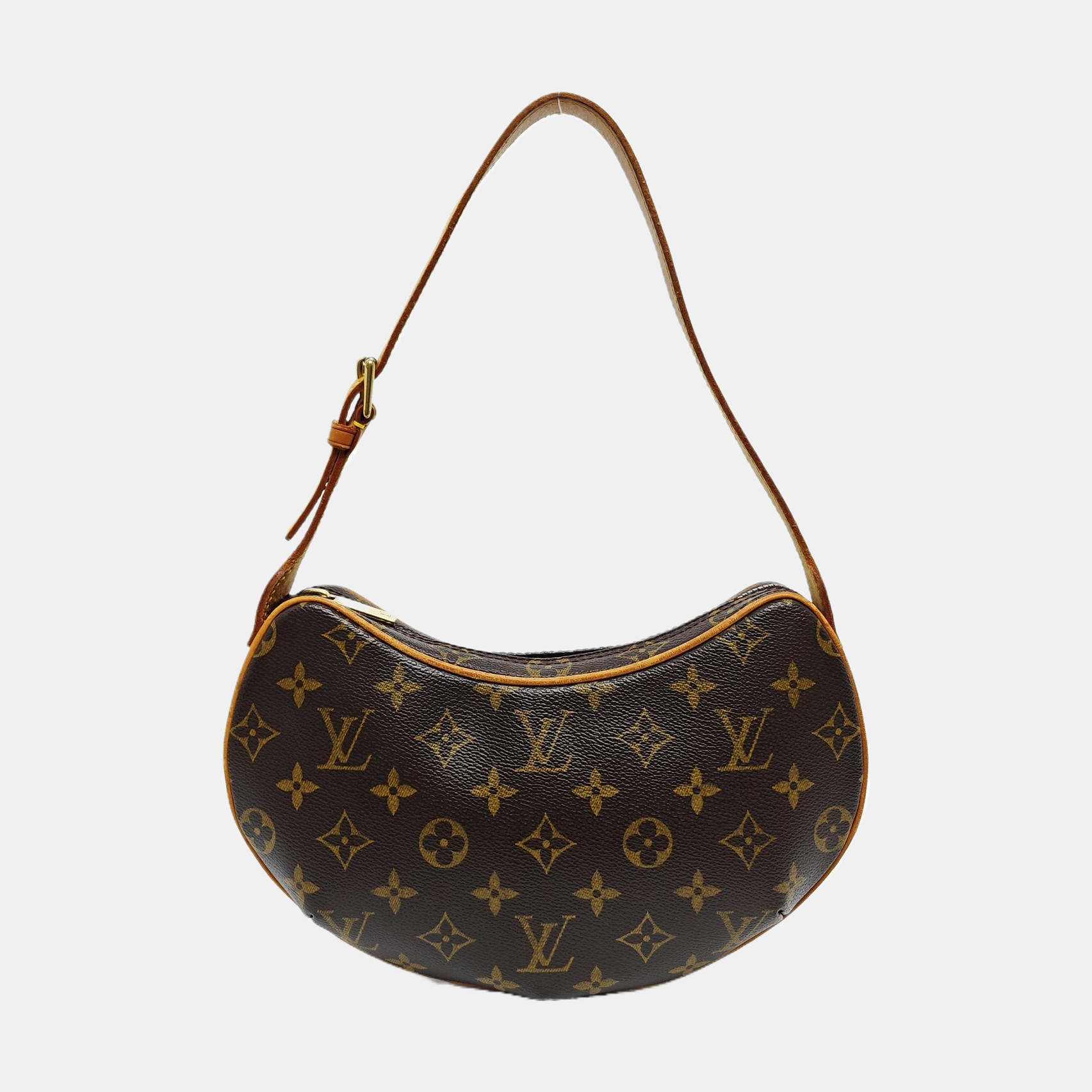 CROISSANT PM Monogram Coated Canvas Brown