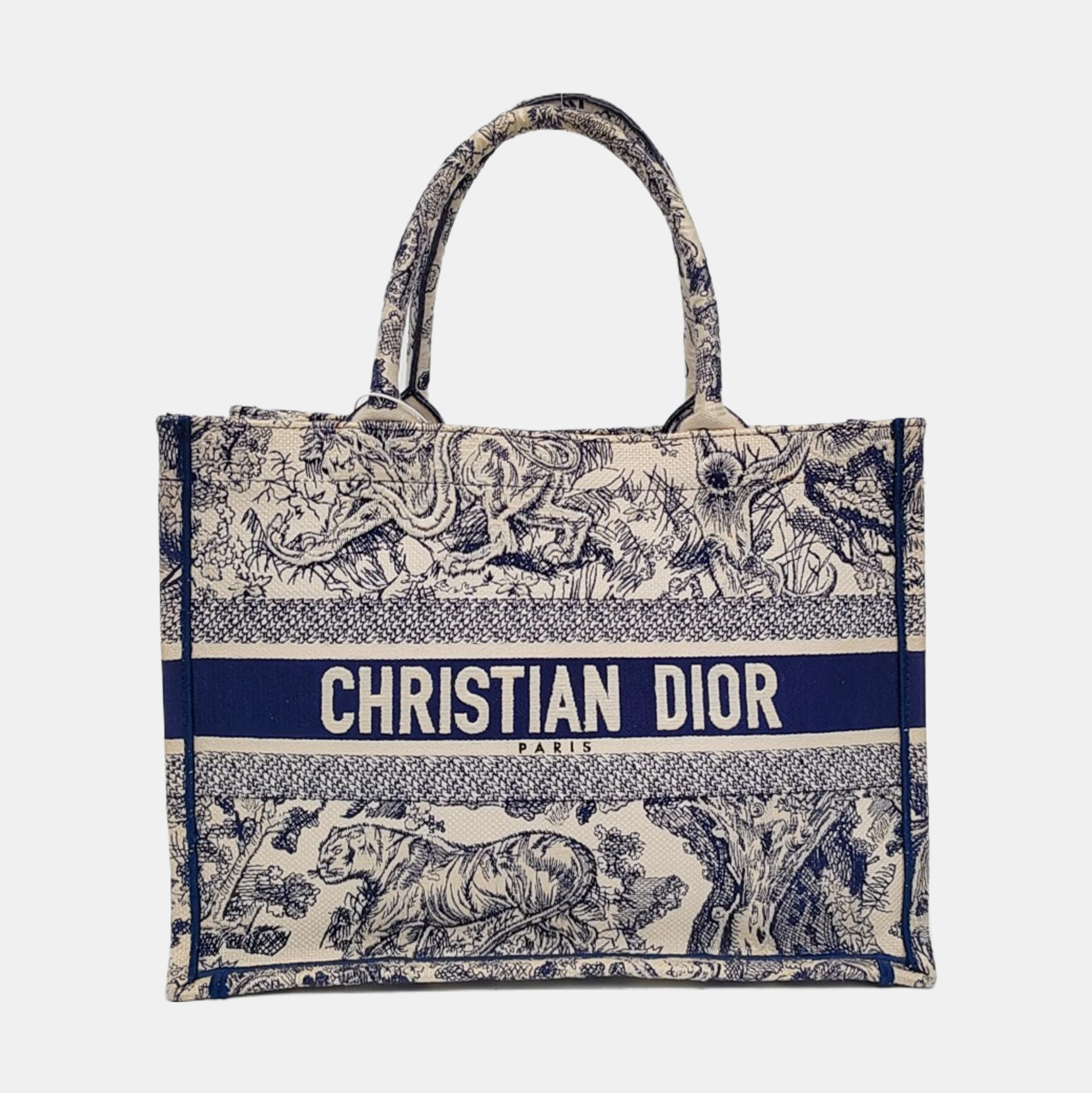 Book Tote Medium Canvas Blue