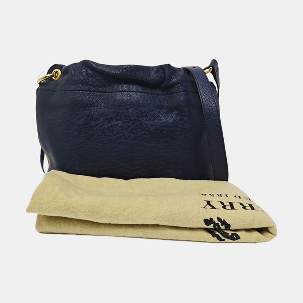 Calfskin Shoulder Bag Blue