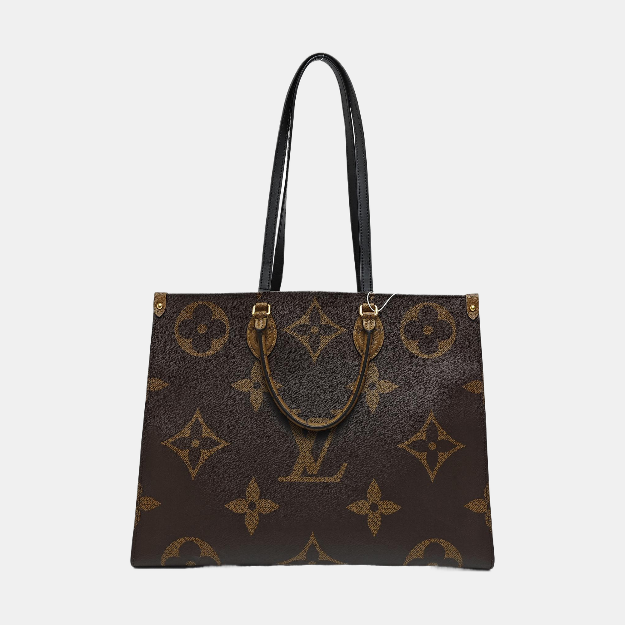 ONTHEGO GM Monogram Coated Canvas Brown