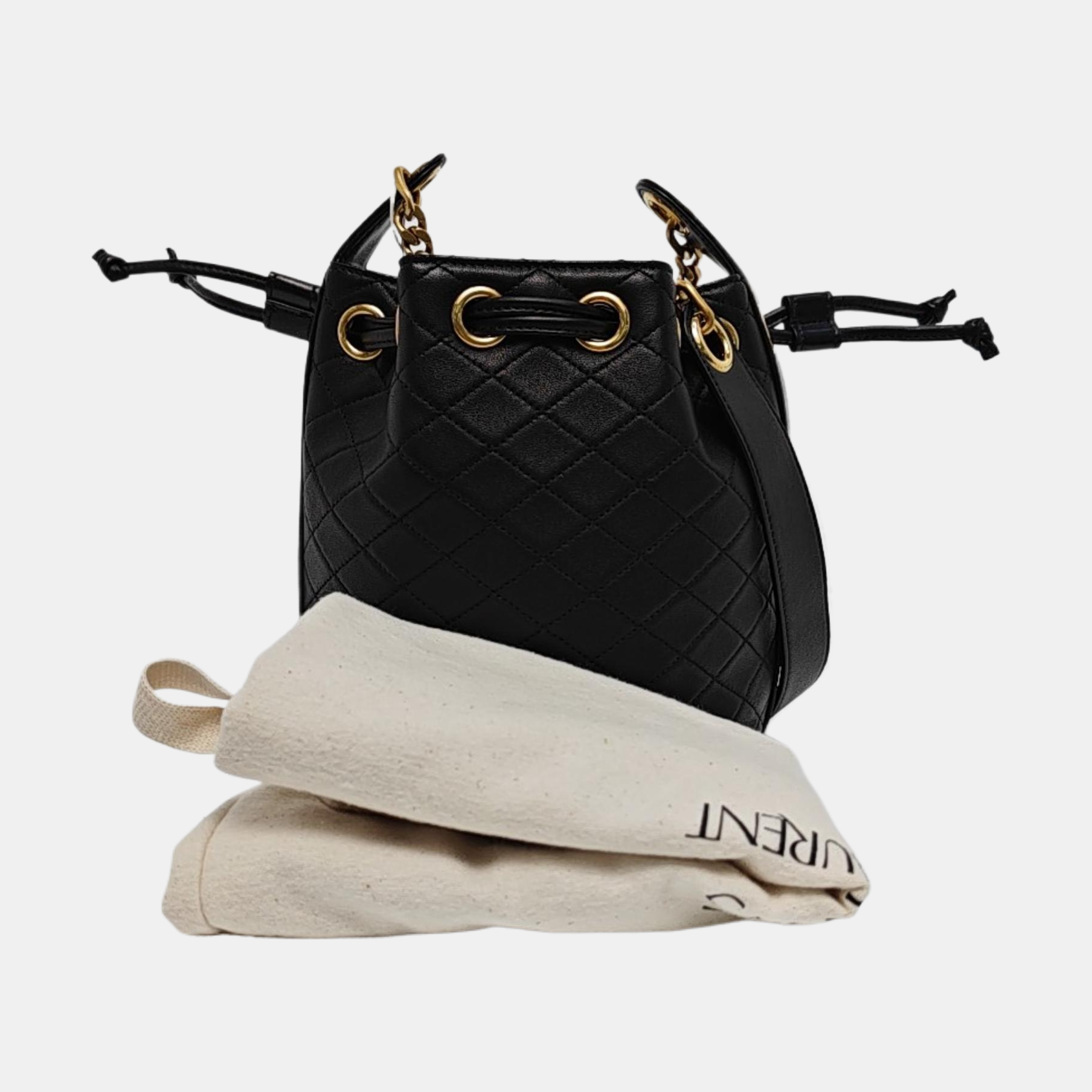 CASSANDRE Quilted Lambskin Black