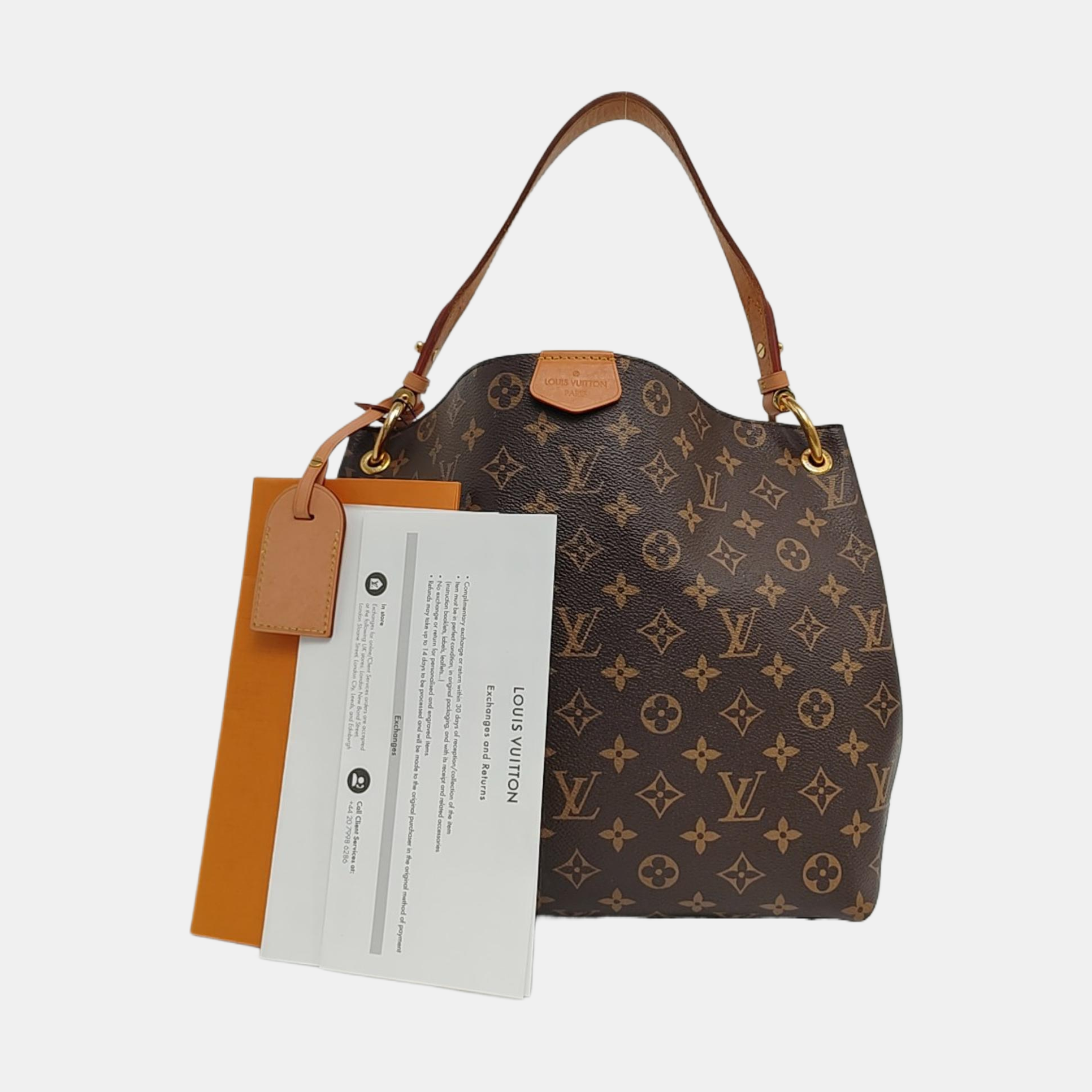 GRACEFUL TPM Monogram Coated Canvas Brown
