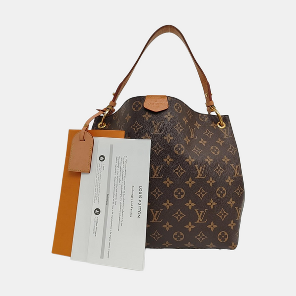 GRACEFUL TPM Monogram Coated Canvas Brown