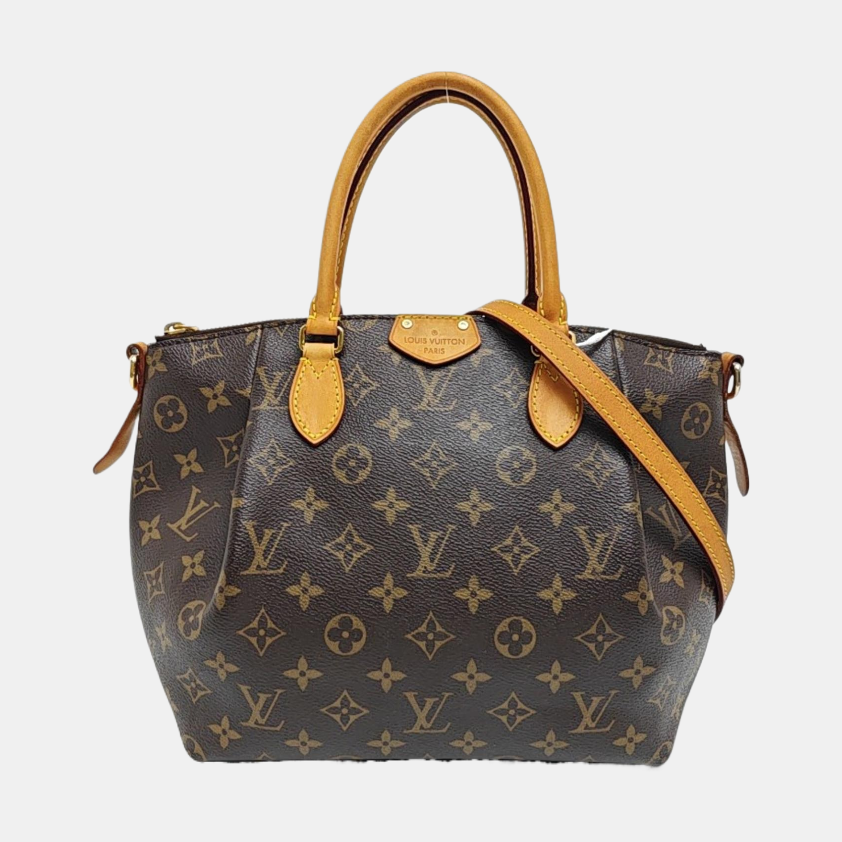 TURENNE Monogram Coated Canvas Brown