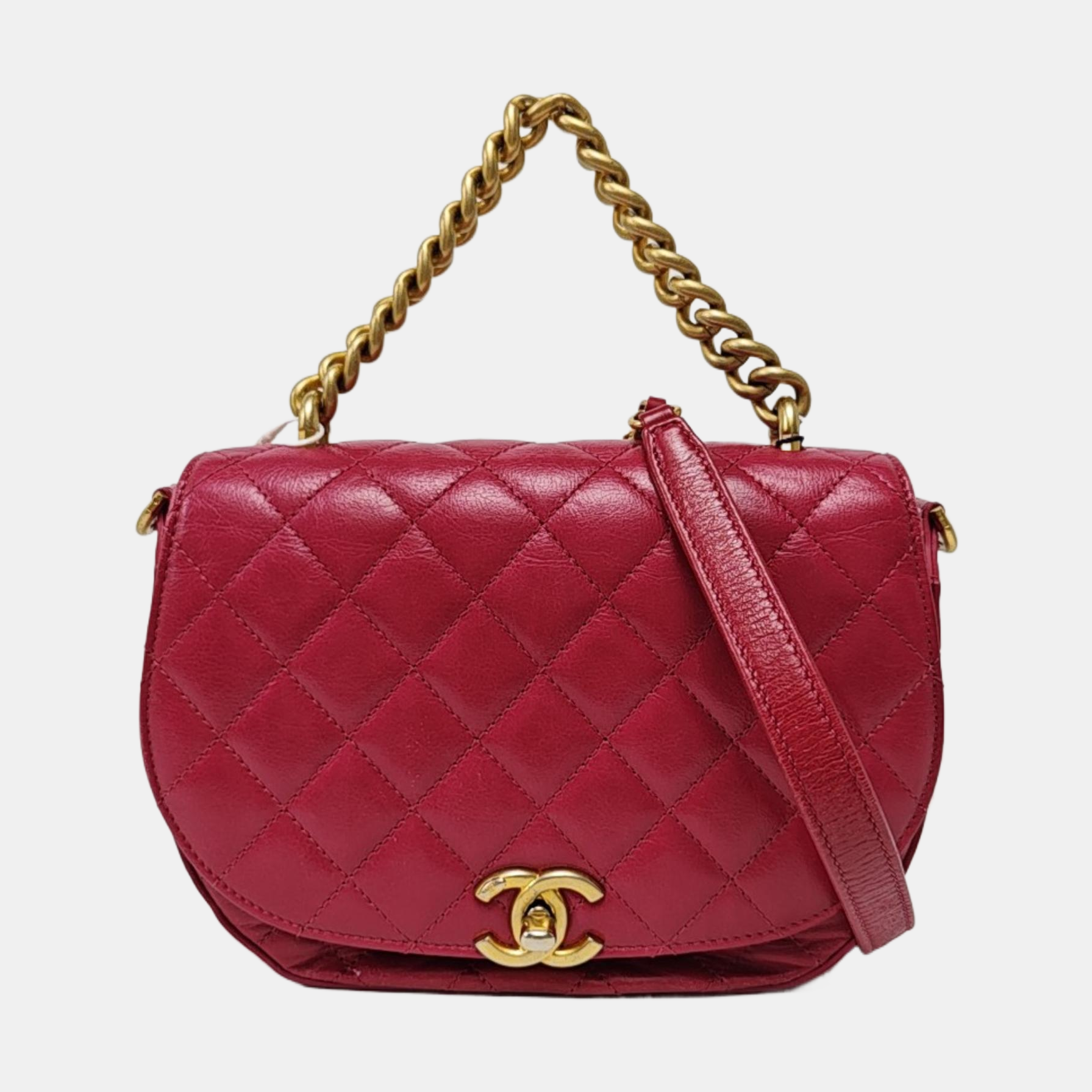 Quilted Calfskin Red