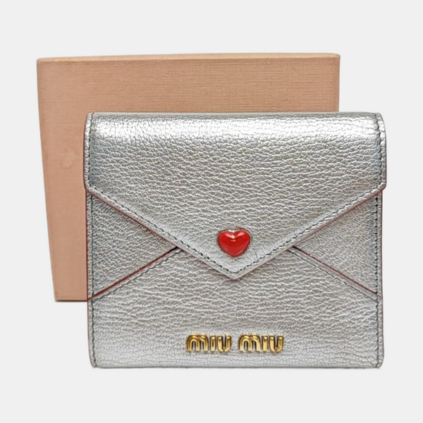 Love Lambskin Gray Wallet