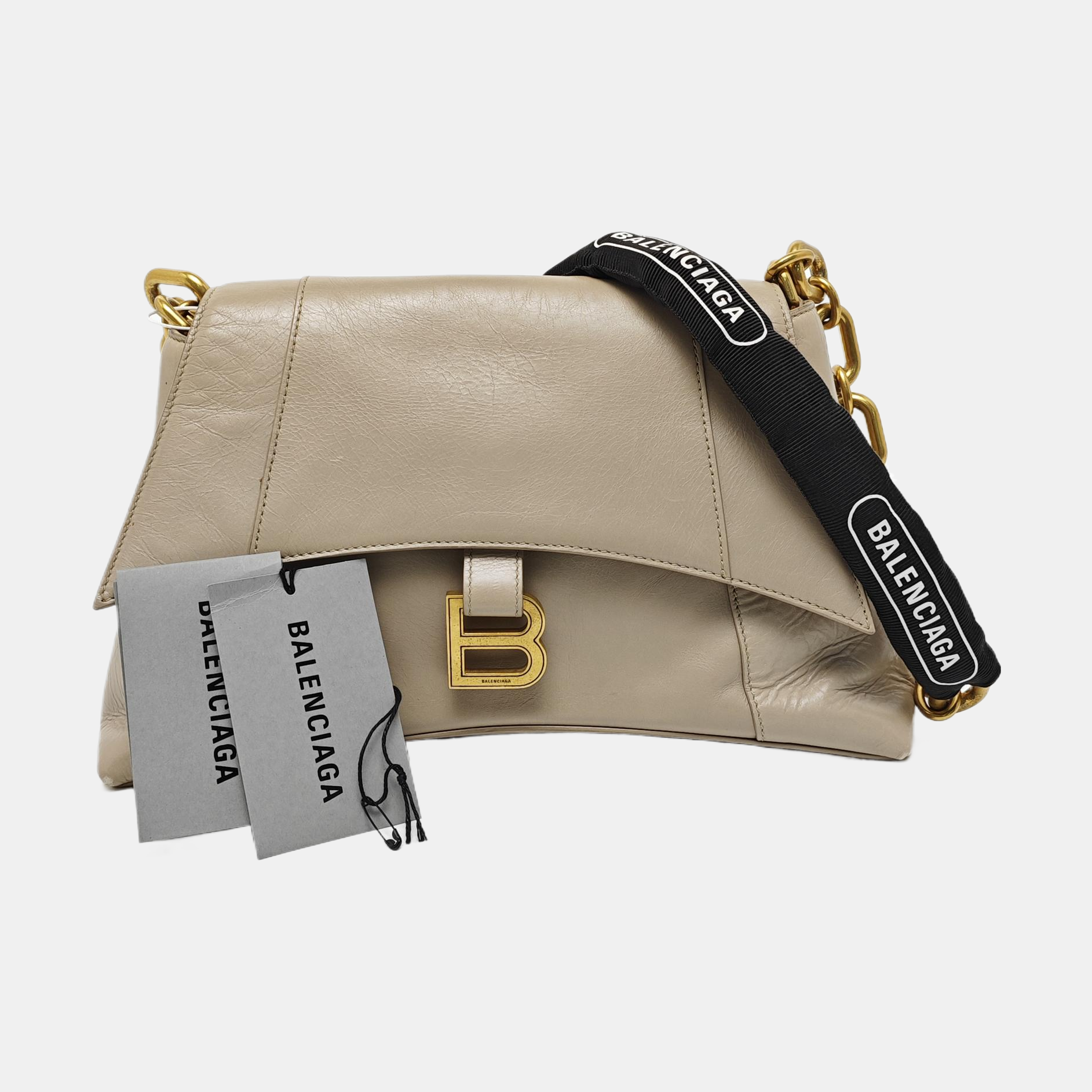 Downtown Small Calfskin Beige