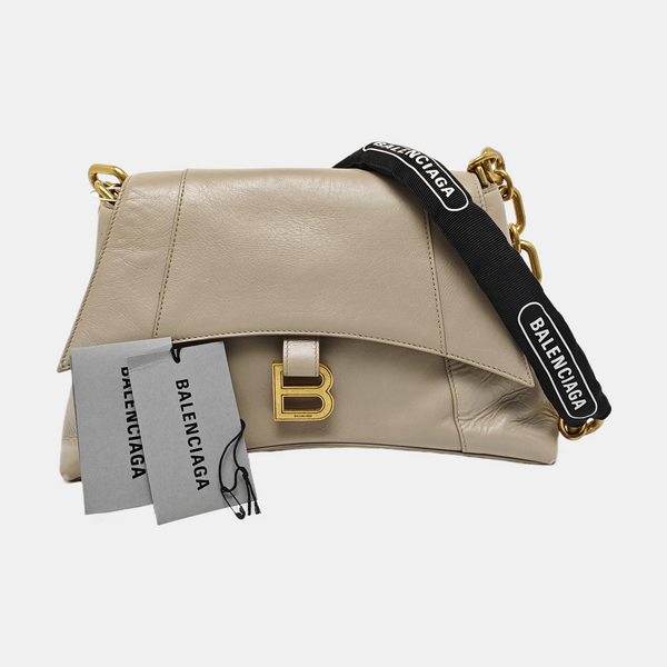 Downtown Small Calfskin Beige