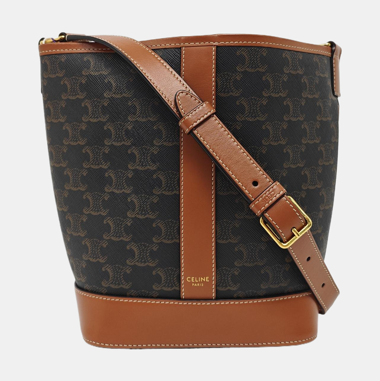 TRIOMPHE CANVAS Small Coated Canvas Brown