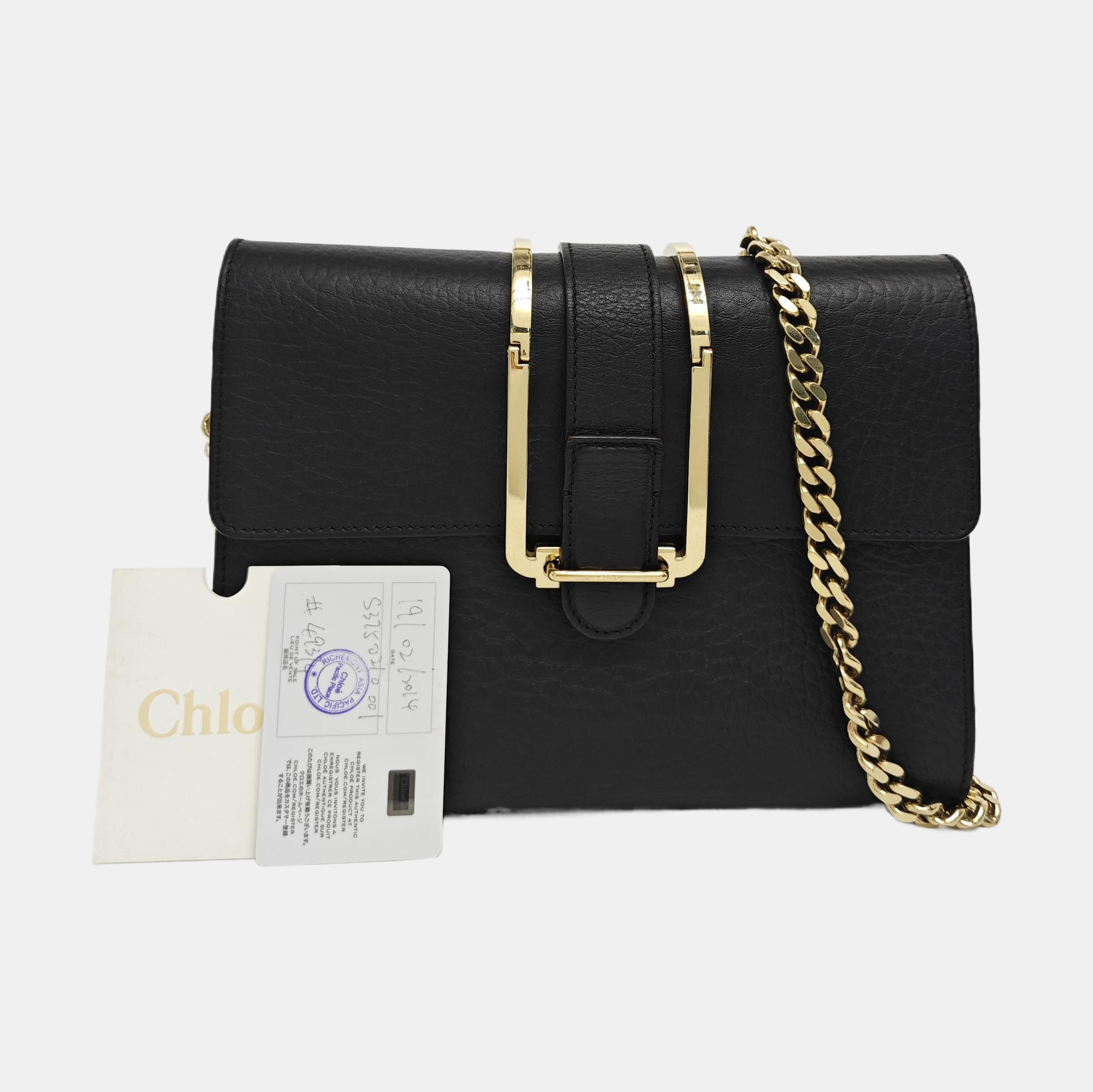 Calfskin Crossbody Bag Black