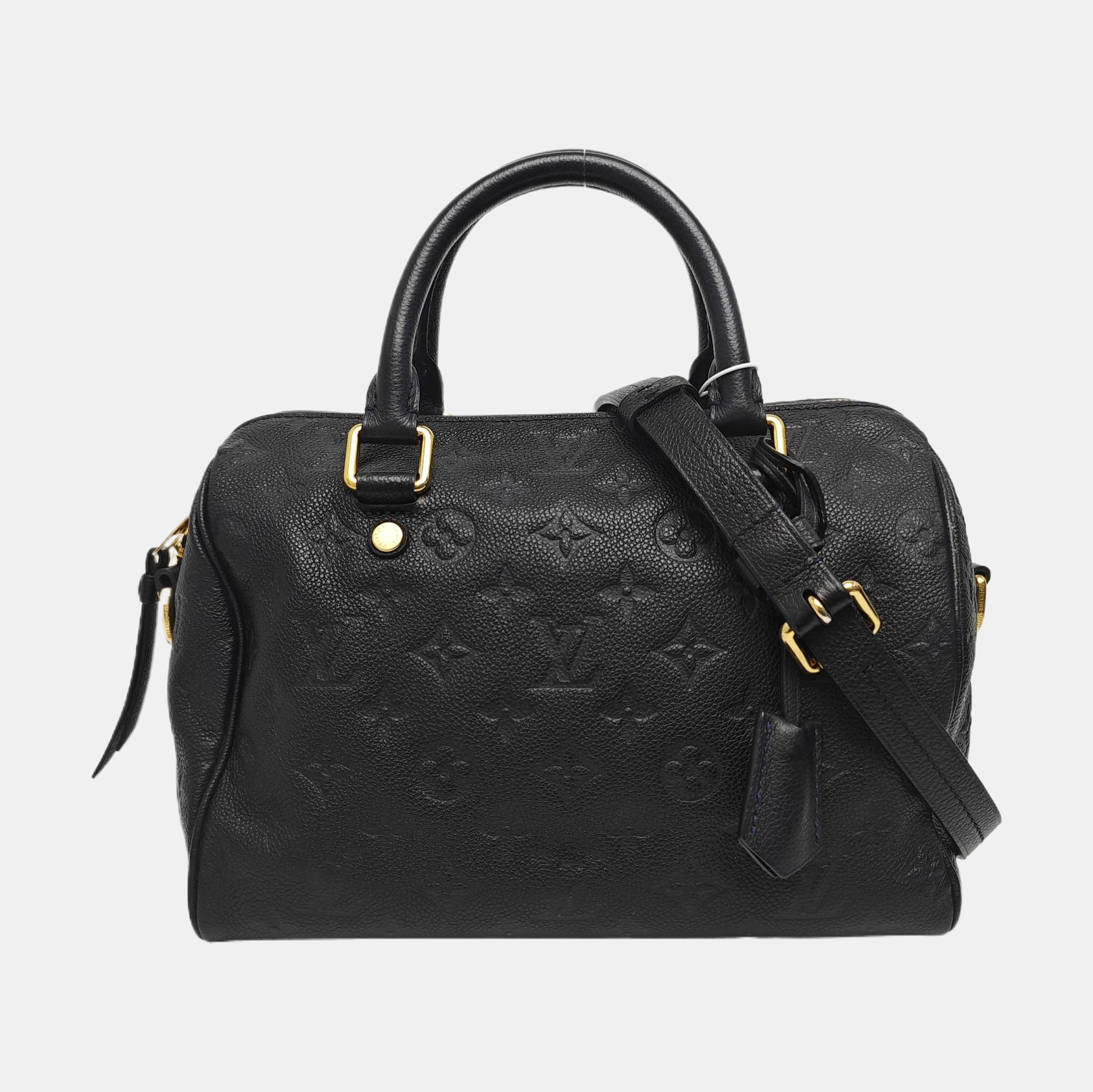 SPEEDY 25 Monogram Calfskin Black