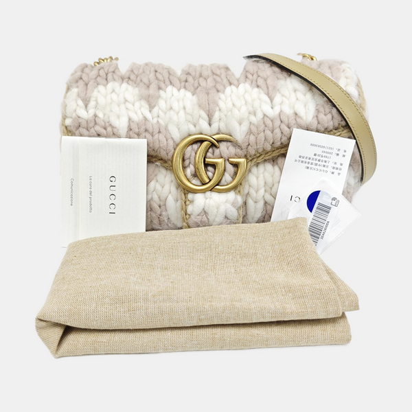 GG Marmont Small Fabric Multicolor