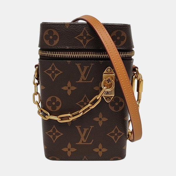 PHONE BOX Monogram Coated Canvas Brown
