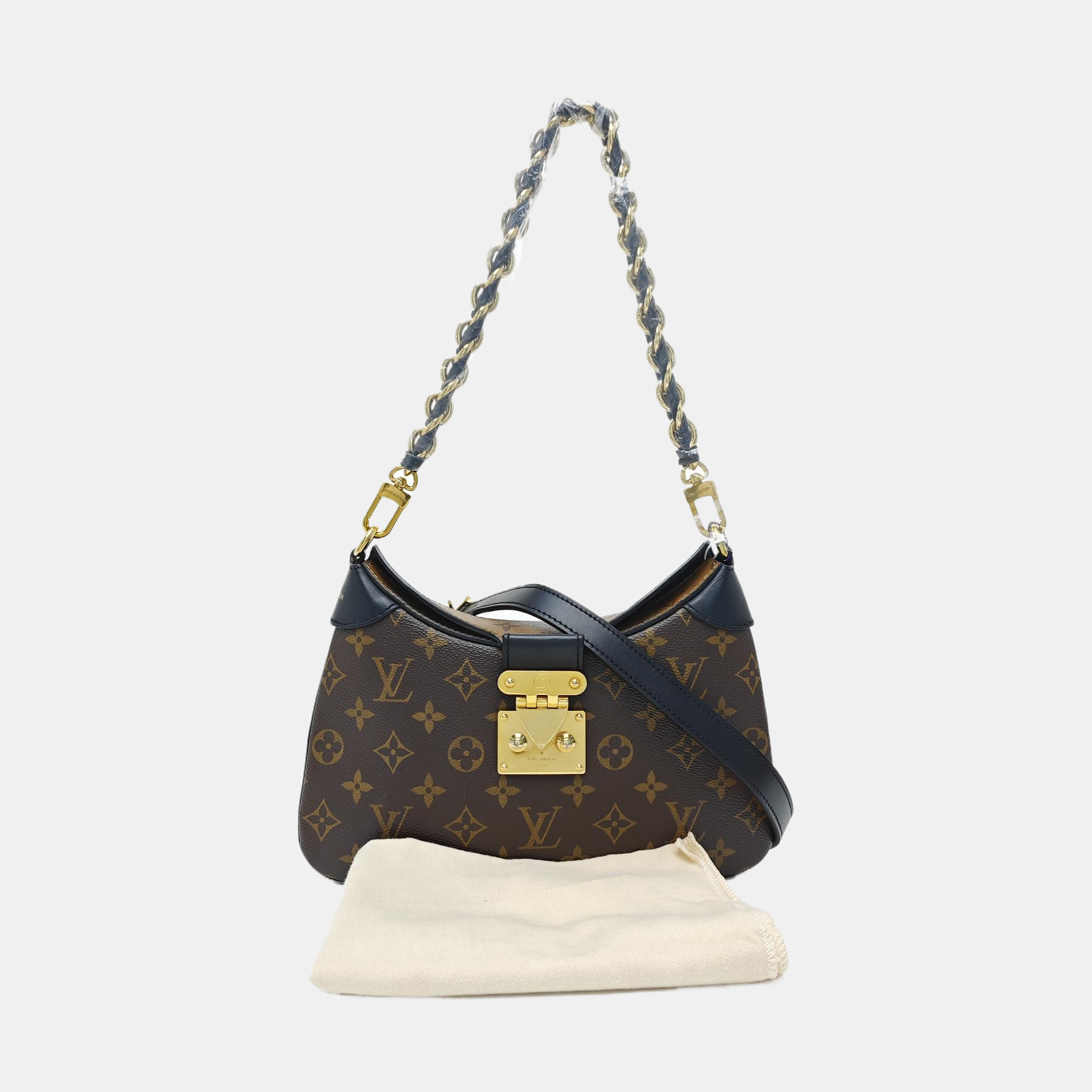 TWINNY Monogram Coated Canvas Brown