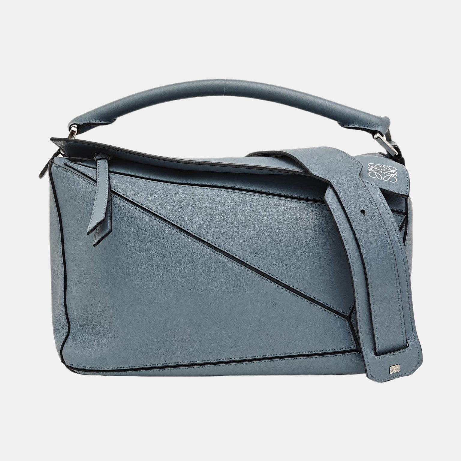 Puzzle Medium Calfskin Blue