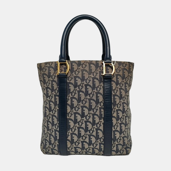 Vintage Tote Oblique Fabric Blue
